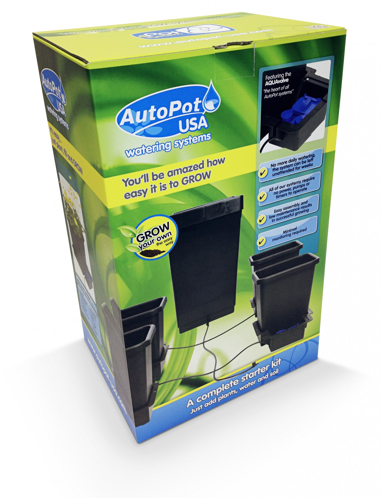 Autopot 4-Topf System mit 47 L Tank