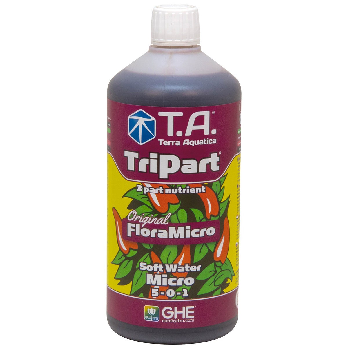 GHE FloraMicro / T.A. TriPart Micro, 5L. (Softwater)
